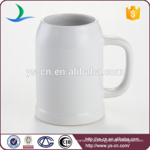 Atacado caneca de café de cerâmica branca lisa caneca com alça